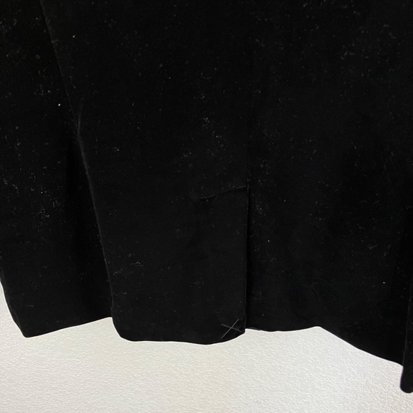 Special Occassion INC Women's Black Velvet Blazer, Created for Macy's, Medium - Picture 8 of 9